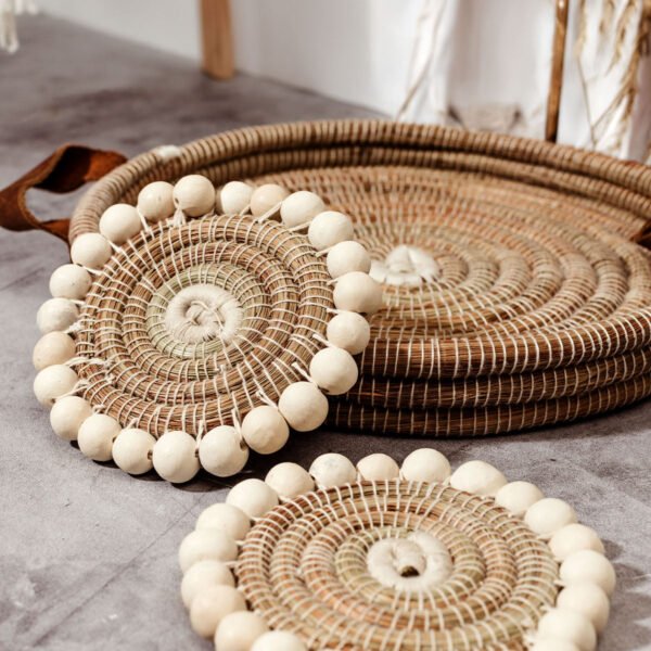 Beaded Coaster Set (Set of 2)